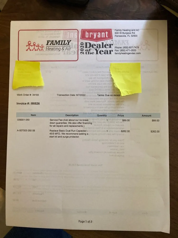 Slide of Family Heating & Air