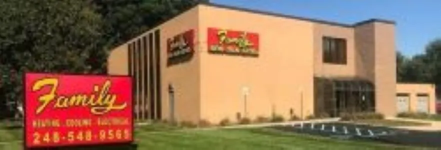 Slide of Family Heating, Cooling & Electrical