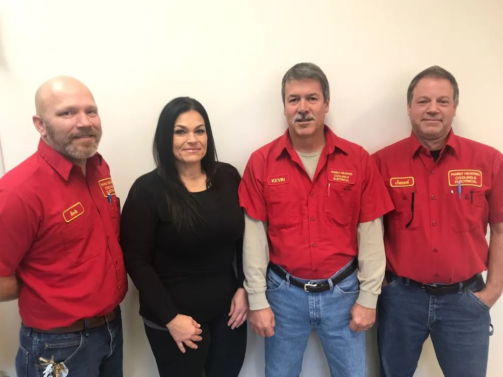 Slide of Family Heating, Cooling & Electrical