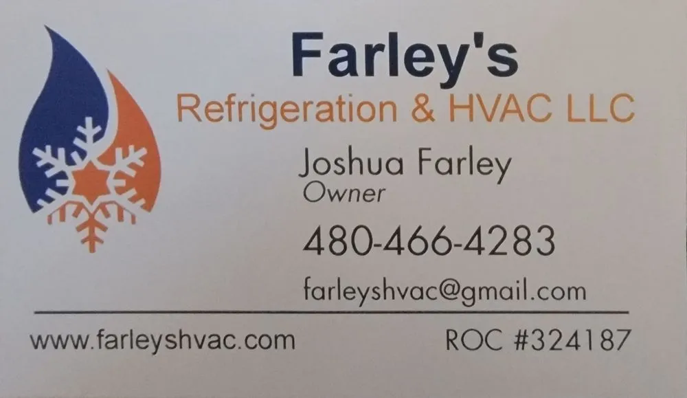 Slide of Farley’s Refrigeration & HVAC
