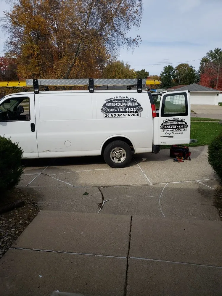 Slide of Father & Son Heating & Cooling