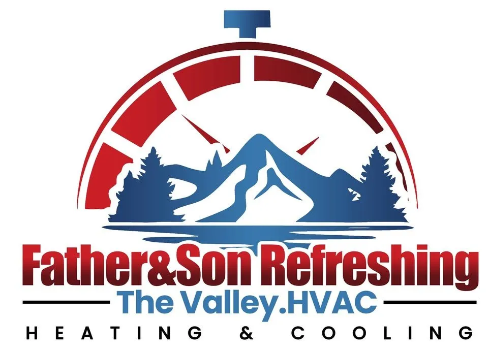 Slide of Father & Son Refreshing the Valley