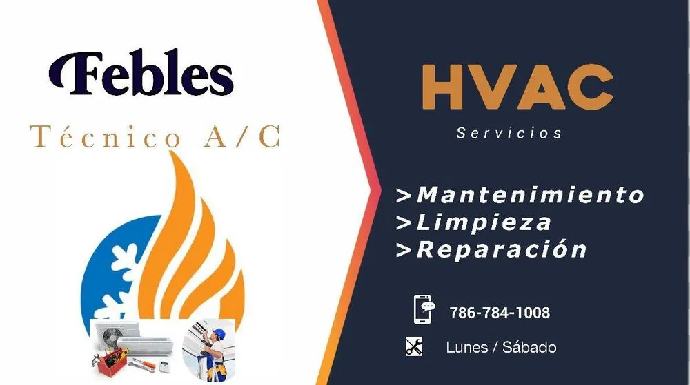 Slide of Feble’s A/C Technician