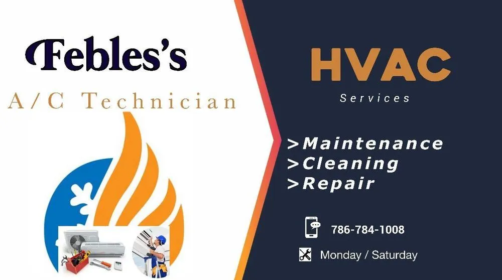 Slide of Feble’s A/C Technician