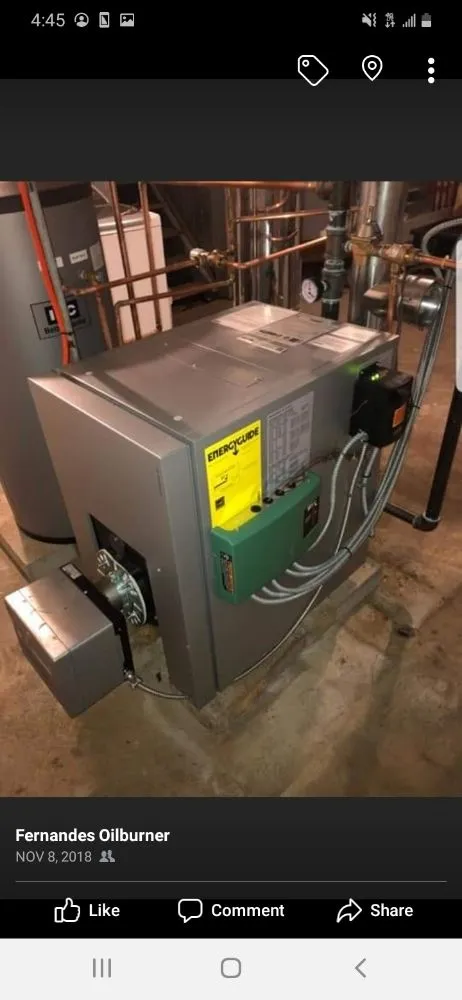 Slide of Fernandes Oil Burner Service