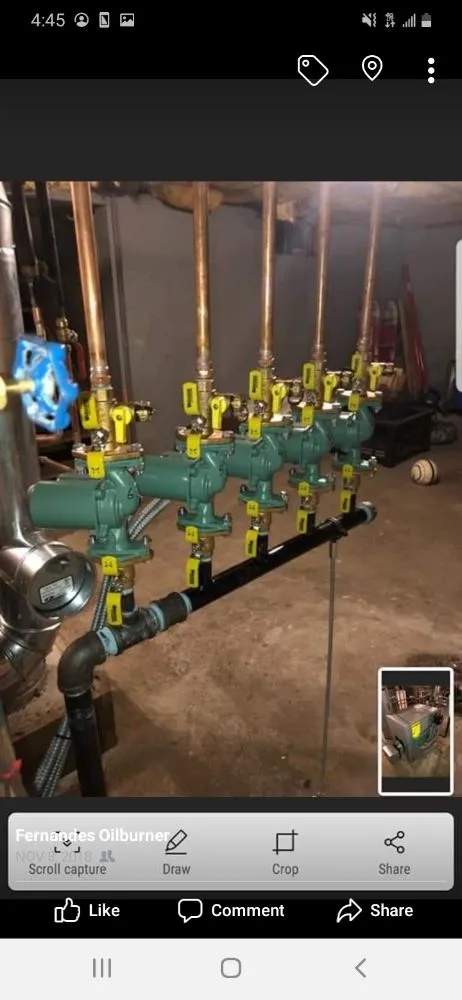 Slide of Fernandes Oil Burner Service