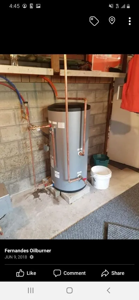 Slide of Fernandes Oil Burner Service