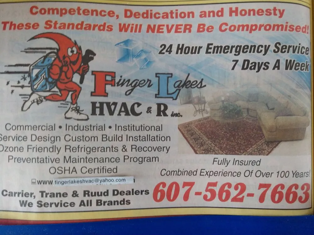 Slide of Finger Lakes HVAC & R