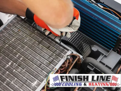 Slide of Finish Line Cooling & Heating