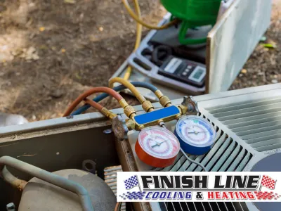 Slide of Finish Line Cooling & Heating