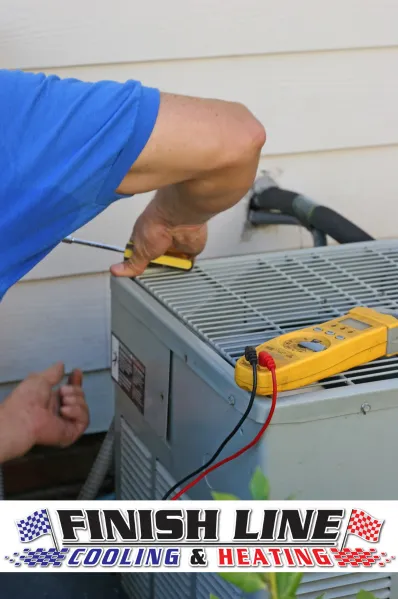 Slide of Finish Line Cooling & Heating