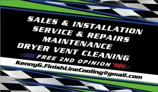 Slide of Finish Line Cooling & Heating