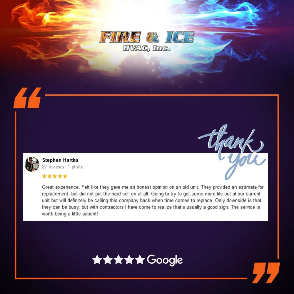 Slide of Fire & Ice HVAC
