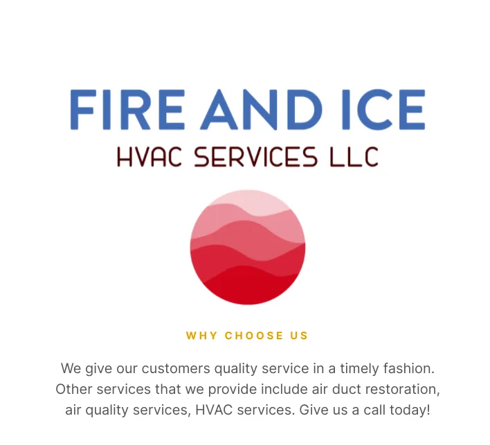 Slide of Fire & Ice HVAC Services