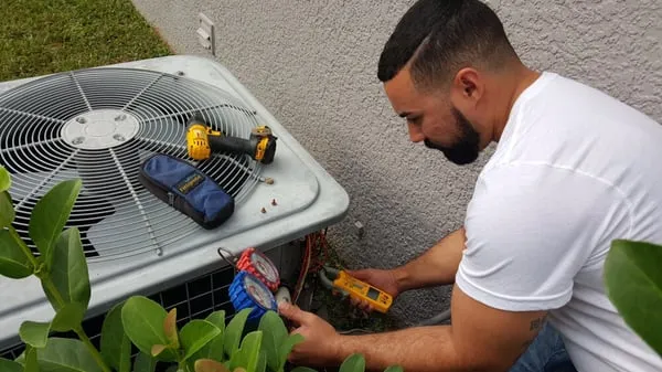 Fire and Ice Heating and Cooling Logo