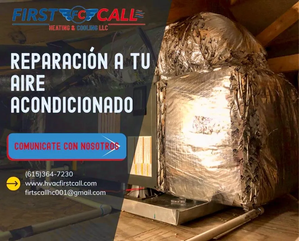 Slide of First Call Heatings And Cooling