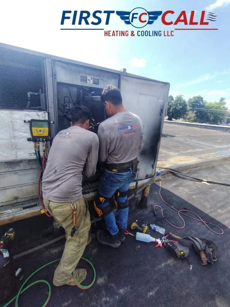 Slide of First Call Heatings And Cooling