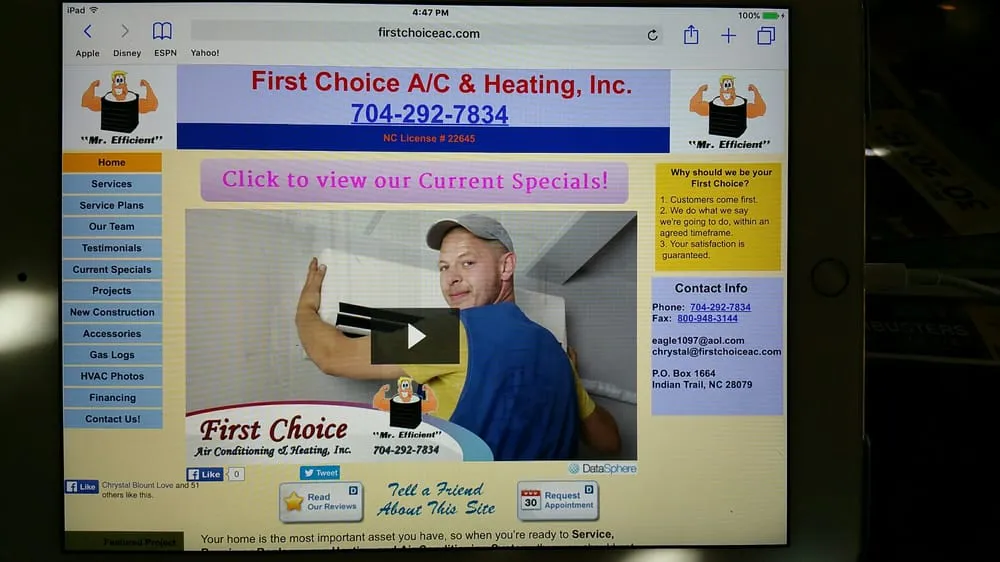Slide of First Choice Air Conditioning & Heating