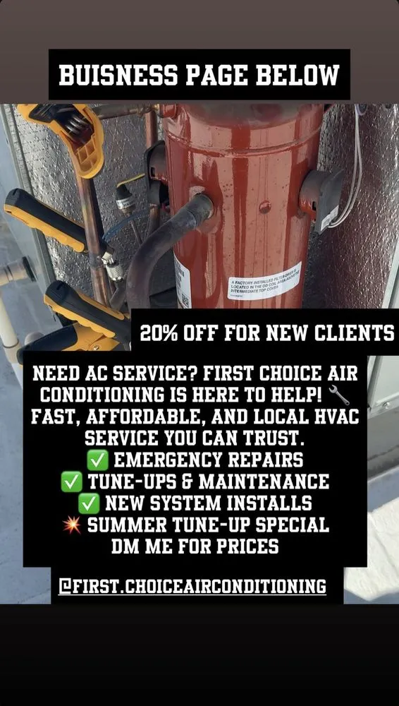 Slide of First Choice Air Conditioning