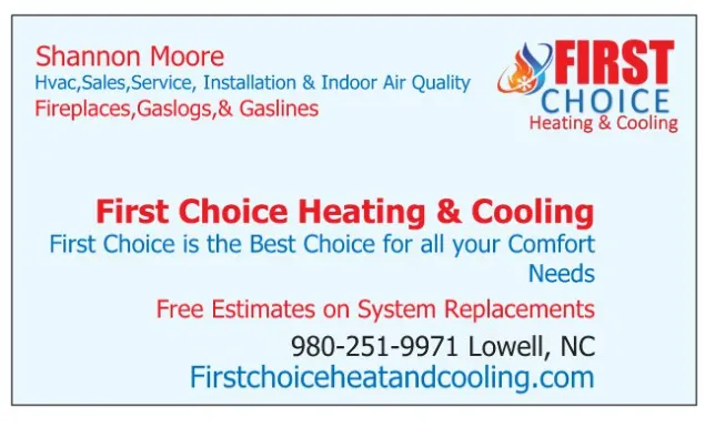 Slide of First Choice Heating & Cooling