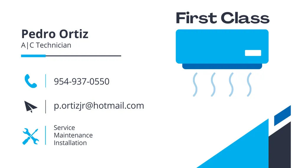 Slide of First Class A/C