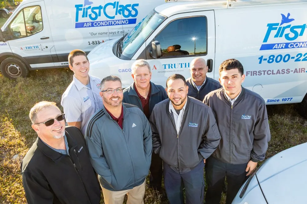 Slide of First Class, Air Conditioning