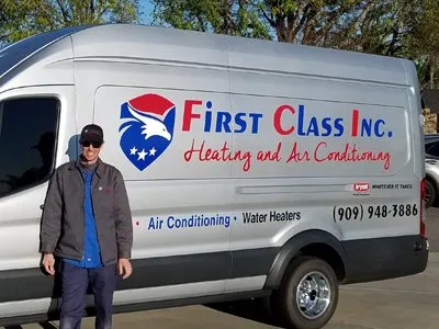 Slide of First Class Heating & Air Conditioning