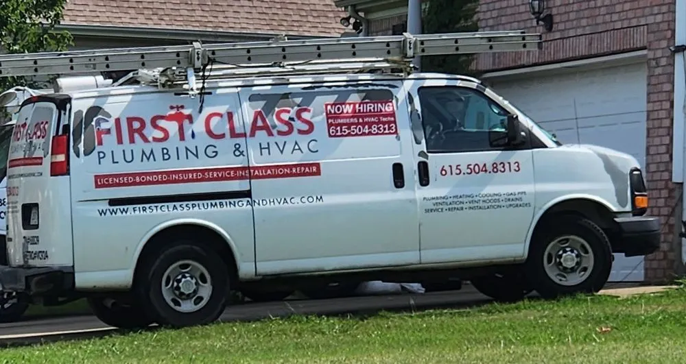 Slide of First Class Plumbing and HVAC