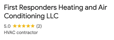 Slide of First Responders Heating & Air Conditioning
