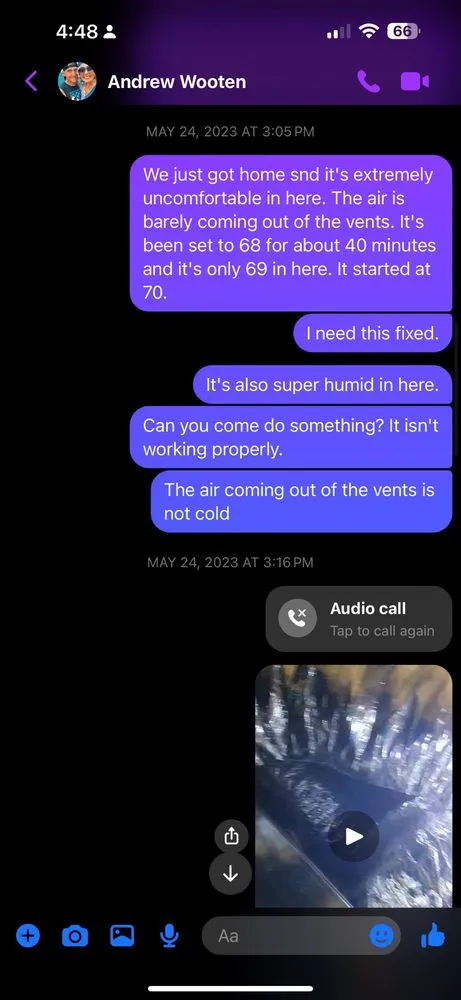 Slide of First Response Heating & Cooling