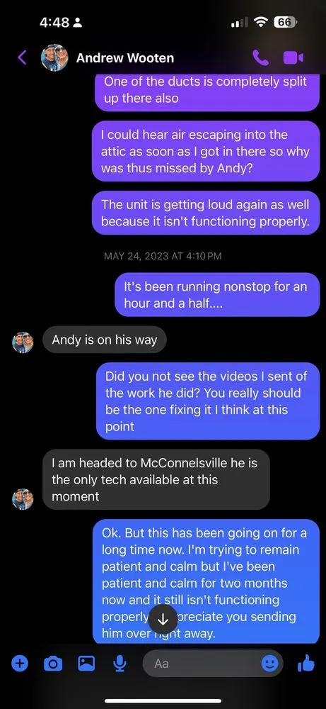 Slide of First Response Heating & Cooling