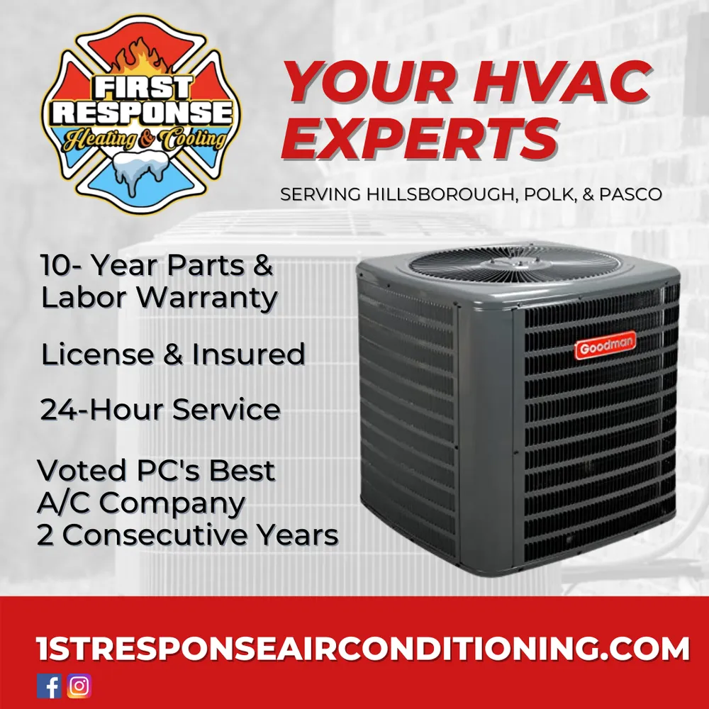 Slide of First Response Heating & Cooling