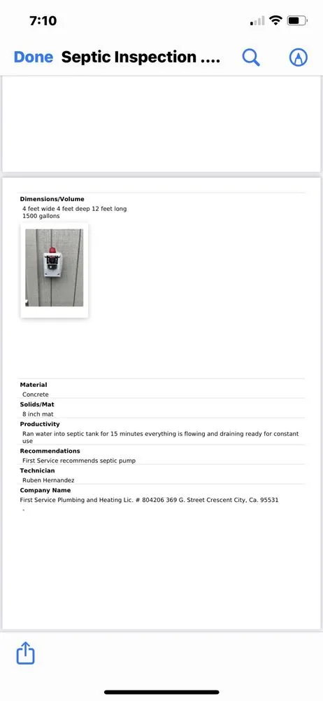 Slide of First Service Plumbing & Heating