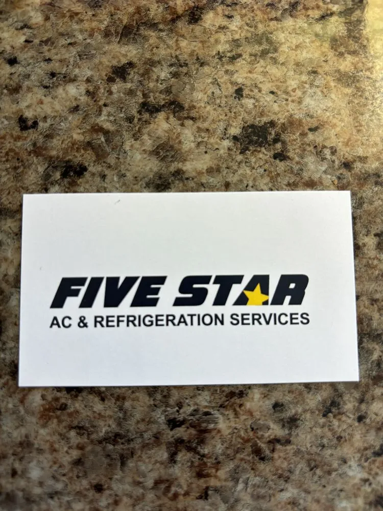 Slide of Five Star AC and Refrigeration Services