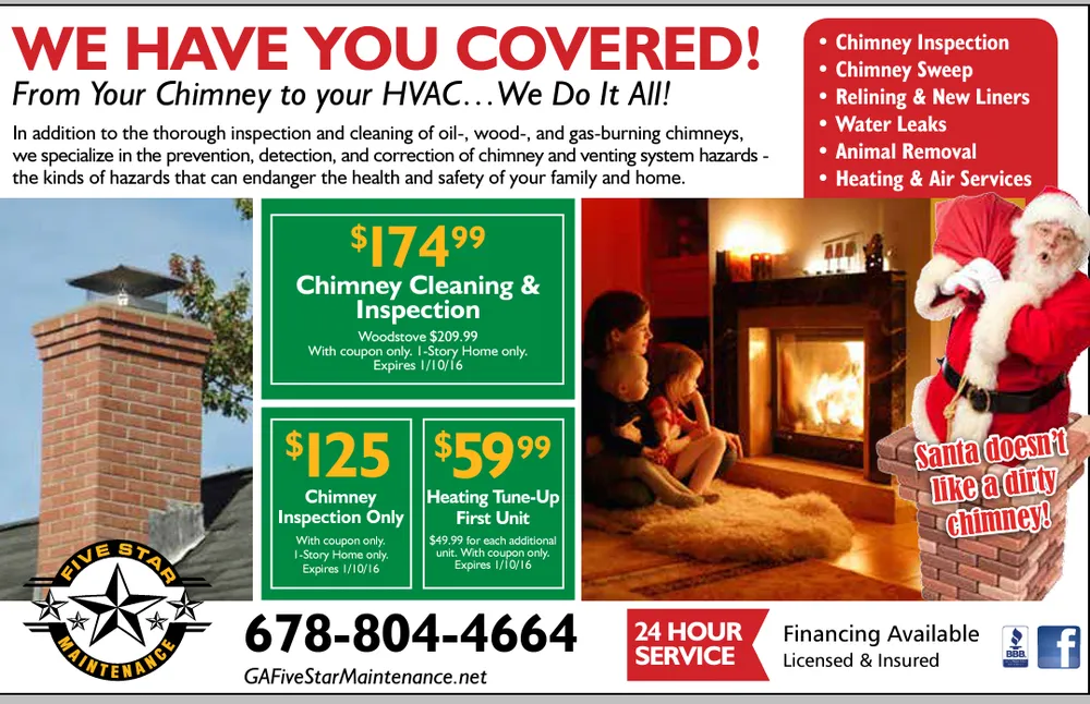 Slide of Five Star Chimney Heating And Cooling