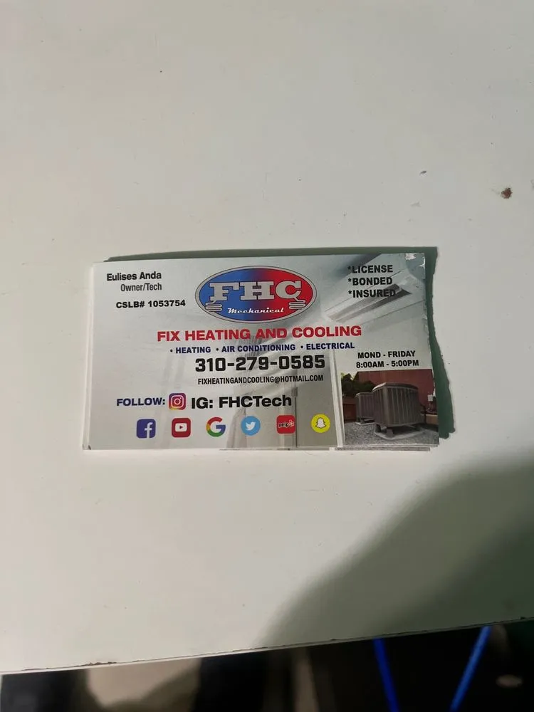 Slide of Fix Heating And Cooling