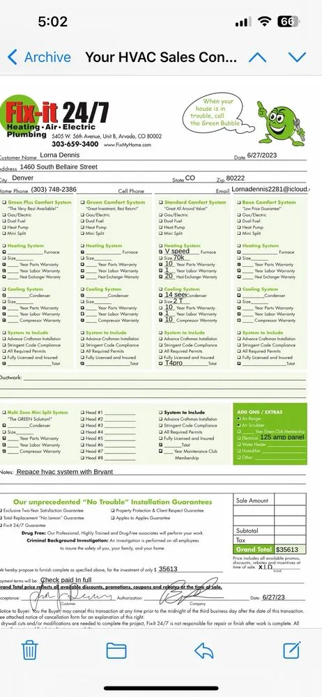 Slide of Fix-it 24/7 Plumbing, Heating, Air & Electric