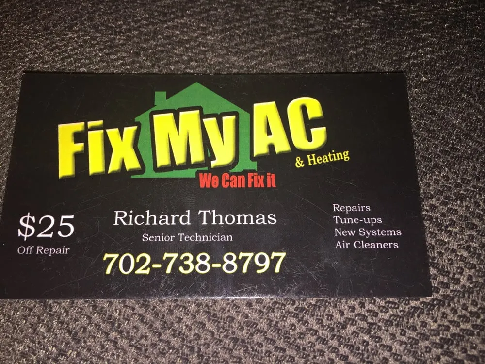 Slide of Fix My AC
