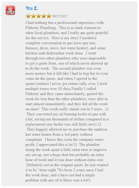 Slide of Flaherty Plumbing & HVAC