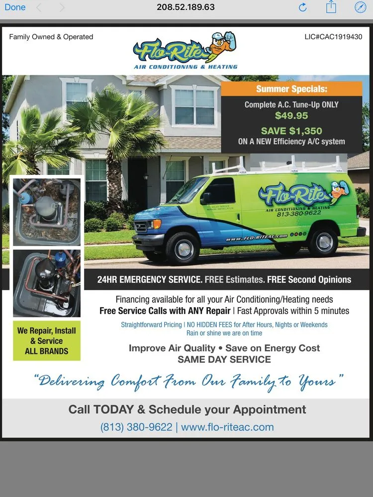 Slide of Flo-Rite Air Conditioning & Heating