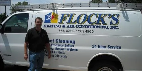 Slide of Flock's Heating & Air Conditioning