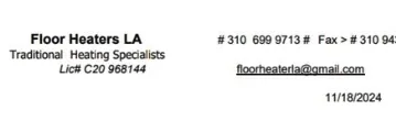 Slide of Floor Heaters LA