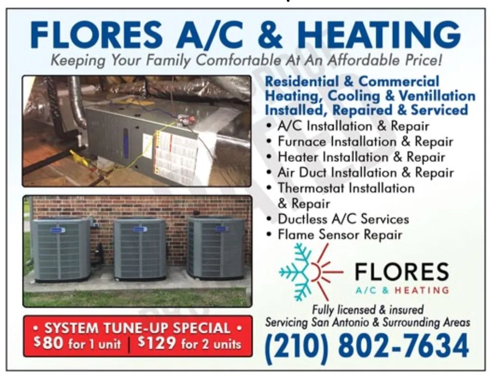 Slide of Flores A/C and Heating