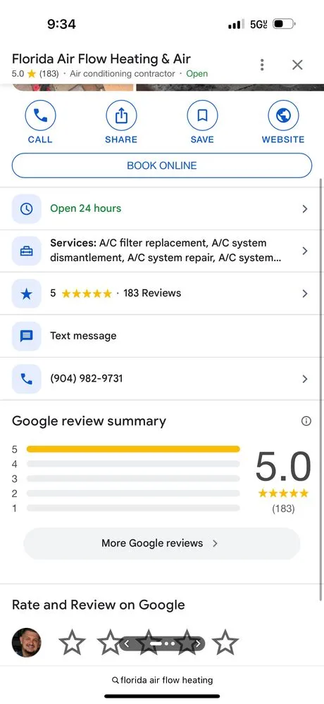 Slide of Florida Air Flow Heating & Air