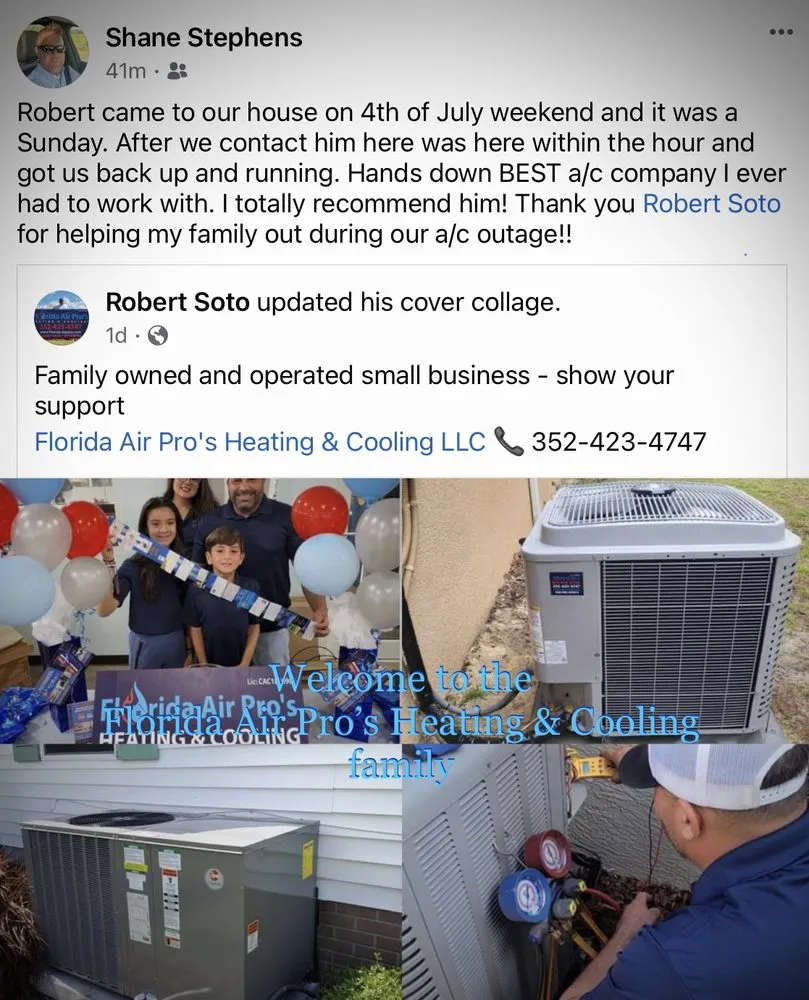 Slide of Florida Air Pro’s Heating & Cooling