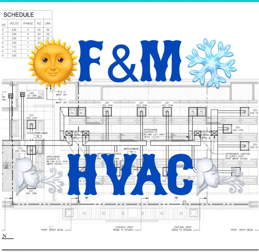 Slide of F&M Mechanical installations HVAC