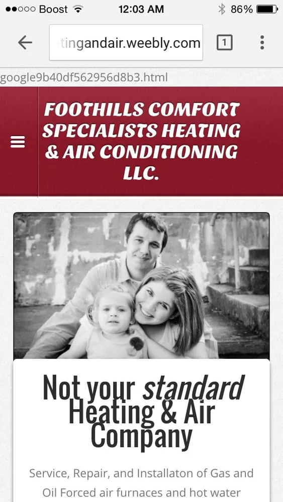Slide of Foothills Comfort Specialists Heating & Air