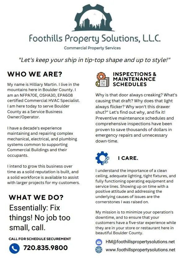 Slide of Foothills Property Solutions
