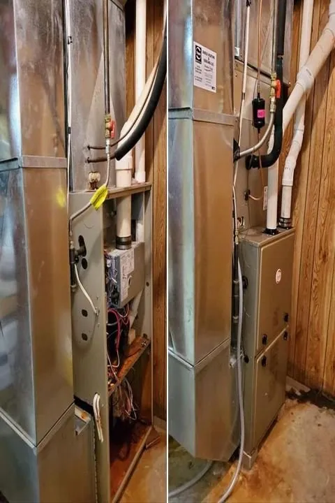 Slide of Forced Air Heating & Cooling