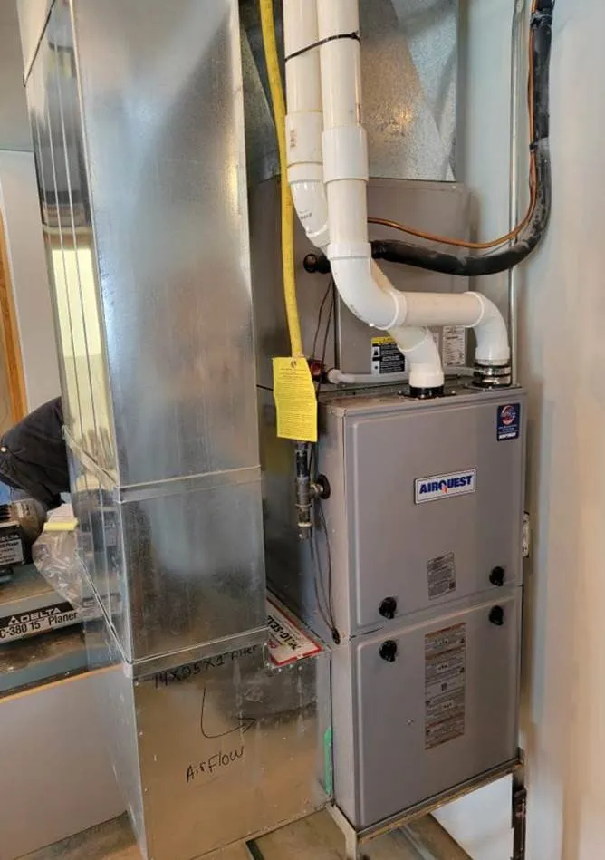 Slide of Forced Air Heating & Cooling